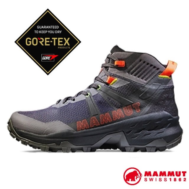 【MAMMUT 長毛象】男 Sertig II Mid GTX 輕巧多功能鞋/3030-04830-00692 深鈦金灰✿30E010